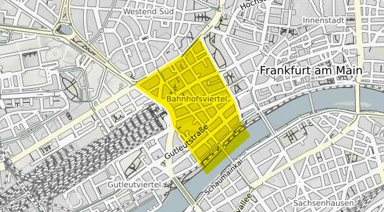 Immobilienpreisekarte Frankfurt am Main Bahnhofsviertel